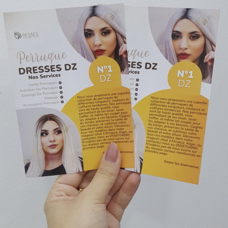 Flyer publicitaire Perruque Dresses DZ
