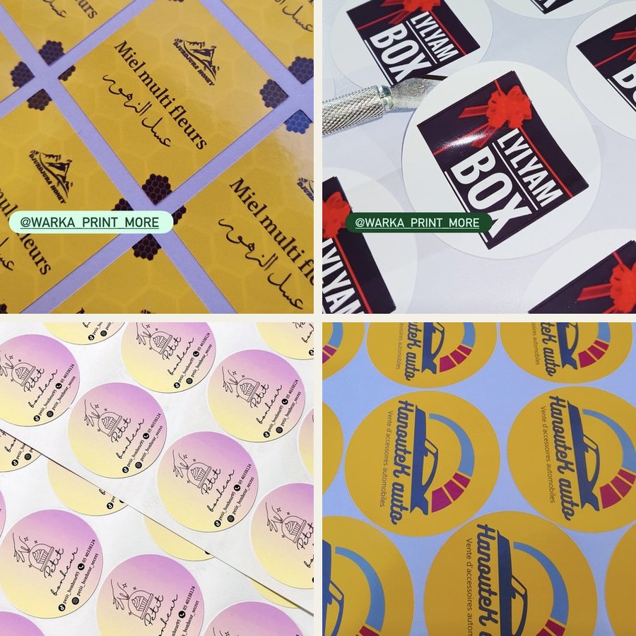 Planche de stickers personnalisés